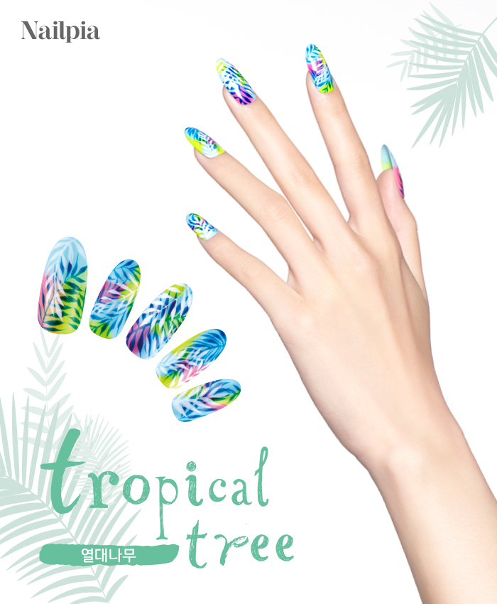 [2014 6월] Tropical Flower Nails